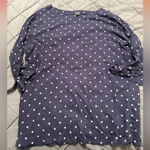 Old Navy Boat Neck Polka Dot Tee